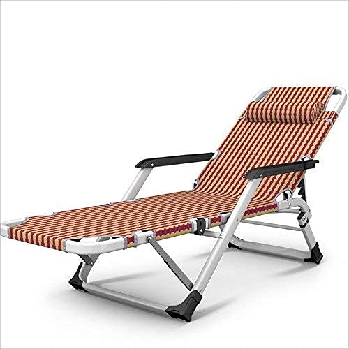 ZHANGshouf Sonnenliegen Klappbarer Freizeitstuhl Mittagspause Loungesessel Strandstuhl Balkonbett Familienstuhl von ZHANGshouf