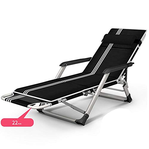 ZHANGshouf SunLoungers Erwachsene Zero Gravity Lounge Chair Recliners mit Kissen für Outdoor Camping Patio Beach Lawn Travel Klapphocker zusammenklappbar von ZHANGshouf