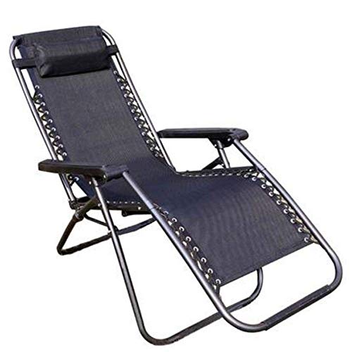 ZHANGshouf Zero Gravity Chair Gartenstuhl Sonnenliegen Klappsessel Stuhl Überdachter Strandstuhl Balkon Outdoor Indoor Liegestuhl mit Kissen von ZHANGshouf