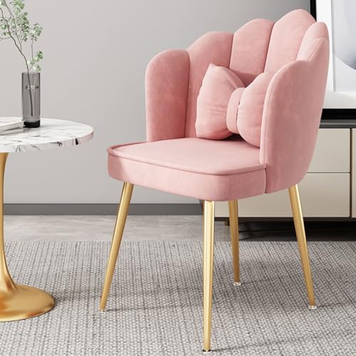 ZHANQUAND Esszimmerstühle 2er Set Einzigartige Dicker Samt Esszimmerstühle mit Metallbeinen, Lässiger Stil für Esszimmer, Küche, Wohnzimmer, Schlafzimmer von ZHANQUAND