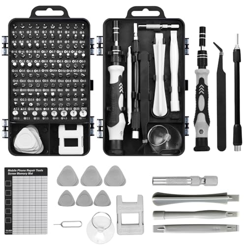 ZHAO GE 122 in 1 Feinmechaniker Werkzeug Set, Mehrzweck Mini Schraubenzieher Set, Mini Schraubenzieher Set, für iPhone iPad PC Laptop Xbox Tablet Computer MacBook PS4 PS5 Xbox Kamera Brille Uhren von ZHAO GE