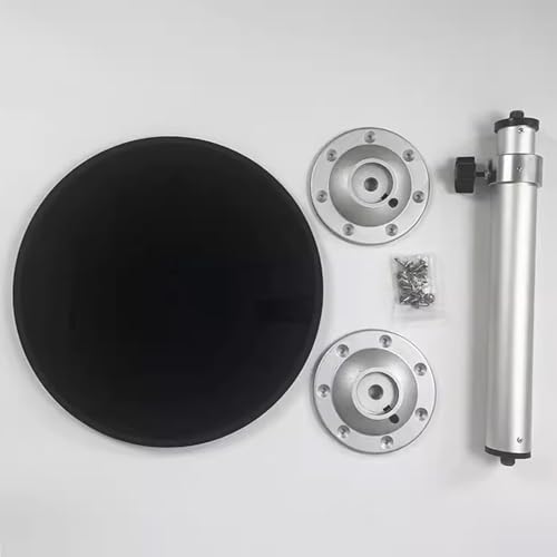 ZHAOBEIK Anhebbarer Wohnmobil Tisch, Wohnmobiltische mit 2 Tassenschlitzen, Höhenverstellbarem Bein Aus Aluminiumlegierung, für Wohnwagen(Black) von ZHAOBEIK