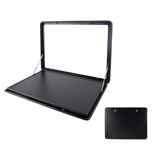 ZHAOBEIK RV-Wandklapptisch, RV-Wandtisch Klappbar mit Doppelverriegelungsdesign, Aluminiumlegierung, 20kg Maximale Belastung(Black,70x45cm/27.5x17.7in) von ZHAOBEIK