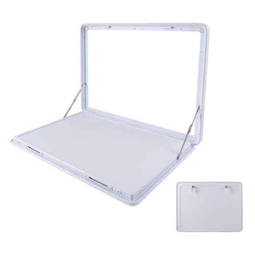 ZHAOBEIK RV-Wandklapptisch, RV-Wandtisch Klappbar mit Doppelverriegelungsdesign, Aluminiumlegierung, 20kg Maximale Belastung(White,47x45cm/18.5x17.7in) von ZHAOBEIK