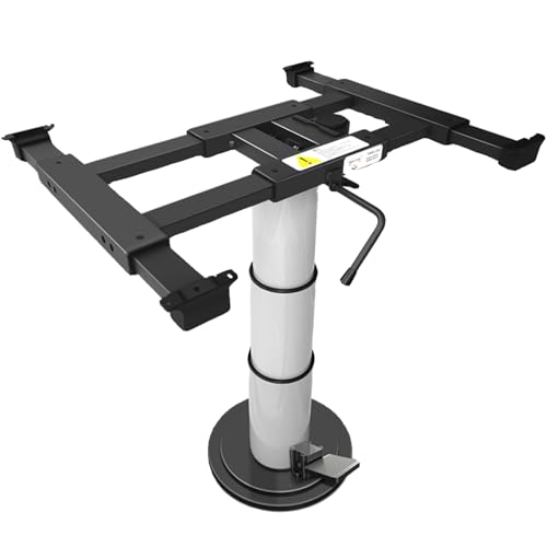 ZHAOBEIK Teleskop Tischbein, RV-Tischbeine Höhenverstellbar, mit Pneumatischem Lift und 4-Wege-Schiebefunktion, Drehbar, für Boot, Wohnmobil von ZHAOBEIK
