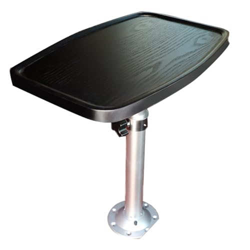 ZHAOBEIK Wohnmobil Tisch, Wohnmobil Camping Tisch, mit Tischplatte aus Massivholz und Bein aus Aluminiumlegierung, Maximale Belastung 40kg(Brown) von ZHAOBEIK