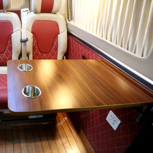 ZHAOBEIK Wohnmobil Tisch, an der Klapptisch Wand mit 2 Becherschlitzen, Leicht und Platzsparend, für Wohnmobile von ZHAOBEIK