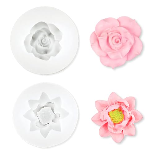 2 Stück kerzenformen silikon, kerzenformen zum gießen, Rosen- und Lotusformen kerzen formen silikon, DIY-Kerzen silikonform, Geeignet für die Herstellung von Kerzen, Seifen, Kuchen und handgemachten G 2 Stück kerzenformen silikon, kerzenformen zum gießen, Rosen- und Lotusformen kerzen formen silikon, DIY-Kerzen silikonform, Geeignet für die Herstellung von Kerzen, Seifen, Kuchen und handgemachten G von ZHAOCAI