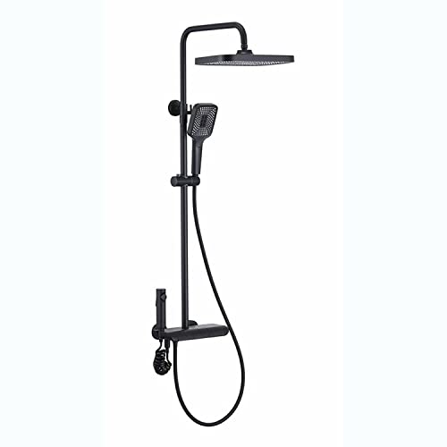 thermostatisch duscharmatur set wanddusche duschsystem kombi regendusche set duschkopf 10 zoll regendusche set badewanne und dusche mit auslauf für badewanne von ZHAOHUAN