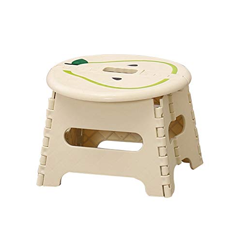 ZHAOHUI Kindertisch Mit Stühlen Kunststoff Kinderstuhl Lernen Abspielen Essen Kindergarten Haushalt Leicht, Last 50 Kg, 3 Farben (Color : Beige) von ZHAOHUI-kindertisch und stühle set