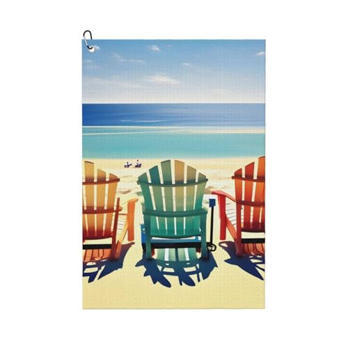 Strand-Szene mit Stühlen-Druck, Golf-Handtuch, schnell trocknend, Schweiß-Handtücher, Outdoor-Sport, Yoga, Strand, Fitnessstudio, Reisen, Männer und Frauen Strand-Szene mit Stühlen-Druck, Golf-Handtuch, schnell trocknend, Schweiß-Handtücher, Outdoor-Sport, Yoga, Strand, Fitnessstudio, Reisen, Männer und Frauen von ZHAOLQ