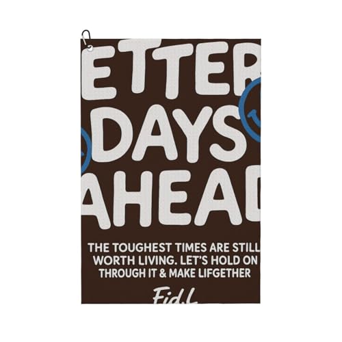 ZHAOLQ Better Days Ah Print Golf-Handtuch, schnelltrocknend, Schweißhandtücher, Outdoor, Sport, Yoga, Strand, Fitnessstudio, Reisen, Herren und Damen ZHAOLQ Better Days Ah Print Golf-Handtuch, schnelltrocknend, Schweißhandtücher, Outdoor, Sport, Yoga, Strand, Fitnessstudio, Reisen, Herren und Damen von ZHAOLQ