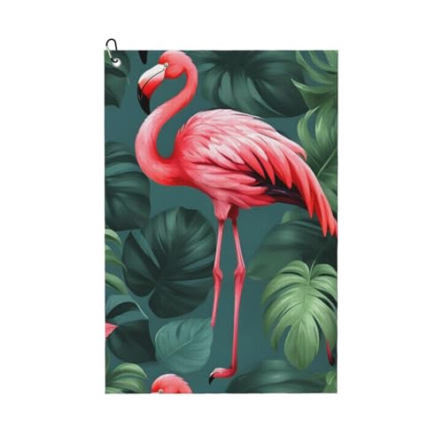 ZHAOLQ Golf-Handtuch, Flamingo-Vogel, rund, Blätter, schnelltrocknend, Schweißhandtücher, Outdoor, Sport, Yoga, Strand, Fitnessstudio, Reisen, Herren und Damen ZHAOLQ Golf-Handtuch, Flamingo-Vogel, rund, Blätter, schnelltrocknend, Schweißhandtücher, Outdoor, Sport, Yoga, Strand, Fitnessstudio, Reisen, Herren und Damen von ZHAOLQ