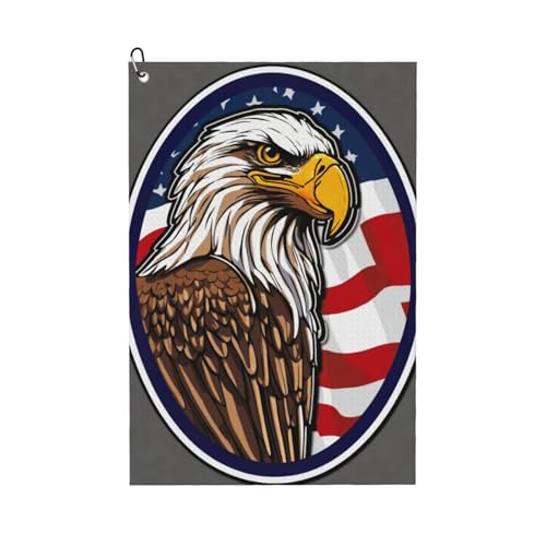 ZHAOLQ Golf-Handtuch, Motiv: Amerikanischer Weißkopfseeadler, schnelltrocknend, Schweißhandtücher, Outdoor, Sport, Yoga, Strand, Fitnessstudio, Reisen, Herren und Damen ZHAOLQ Golf-Handtuch, Motiv: Amerikanischer Weißkopfseeadler, schnelltrocknend, Schweißhandtücher, Outdoor, Sport, Yoga, Strand, Fitnessstudio, Reisen, Herren und Damen von ZHAOLQ