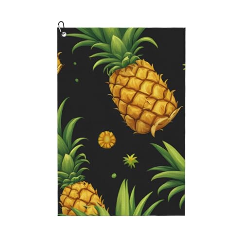 ZHAOLQ Golf-Handtuch mit Ananas-Druck, schnell trocknend, Schweißhandtücher, Outdoor, Sport, Yoga, Strand, Fitnessstudio, Reisen, Herren und Damen ZHAOLQ Golf-Handtuch mit Ananas-Druck, schnell trocknend, Schweißhandtücher, Outdoor, Sport, Yoga, Strand, Fitnessstudio, Reisen, Herren und Damen von ZHAOLQ