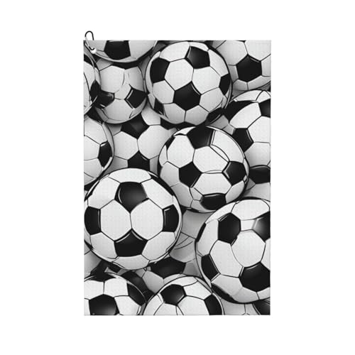 ZHAOLQ Golf-Handtuch mit Fußball-Aufdruck, schnell trocknend, Schweißhandtücher, Outdoor, Sport, Yoga, Strand, Fitnessstudio, Reisen, Herren und Damen ZHAOLQ Golf-Handtuch mit Fußball-Aufdruck, schnell trocknend, Schweißhandtücher, Outdoor, Sport, Yoga, Strand, Fitnessstudio, Reisen, Herren und Damen von ZHAOLQ
