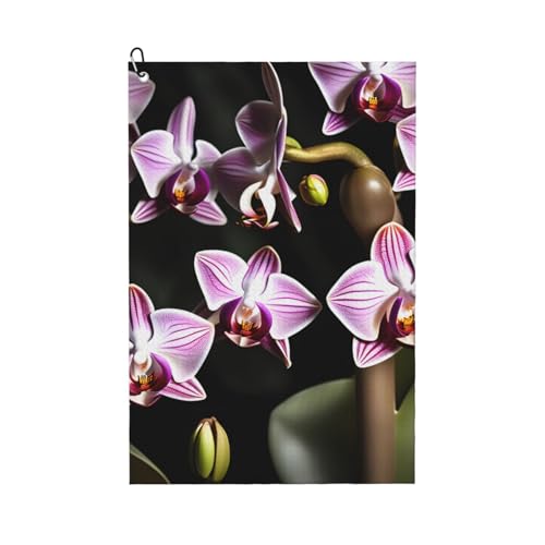 ZHAOLQ Golf-Handtuch mit Glocken-Orchideen-Muster, schnell trocknend, Schweißhandtücher, Outdoor, Sport, Yoga, Strand, Fitnessstudio, Reisen, Herren und Damen ZHAOLQ Golf-Handtuch mit Glocken-Orchideen-Muster, schnell trocknend, Schweißhandtücher, Outdoor, Sport, Yoga, Strand, Fitnessstudio, Reisen, Herren und Damen von ZHAOLQ