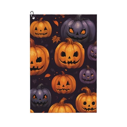 ZHAOLQ Golf-Handtuch mit Halloween-Kürbis-Muster, schnell trocknend, Schweißhandtücher, Outdoor-Sport, Yoga, Strand, Fitnessstudio, Reisen, Herren und Damen ZHAOLQ Golf-Handtuch mit Halloween-Kürbis-Muster, schnell trocknend, Schweißhandtücher, Outdoor-Sport, Yoga, Strand, Fitnessstudio, Reisen, Herren und Damen von ZHAOLQ
