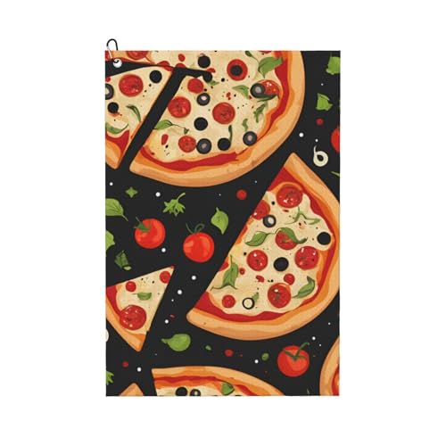 ZHAOLQ Golf-Handtuch mit Pizza-Aufdruck, schnell trocknend, Schweißhandtücher, Outdoor, Sport, Yoga, Strand, Fitnessstudio, Reisen, Herren und Damen ZHAOLQ Golf-Handtuch mit Pizza-Aufdruck, schnell trocknend, Schweißhandtücher, Outdoor, Sport, Yoga, Strand, Fitnessstudio, Reisen, Herren und Damen von ZHAOLQ