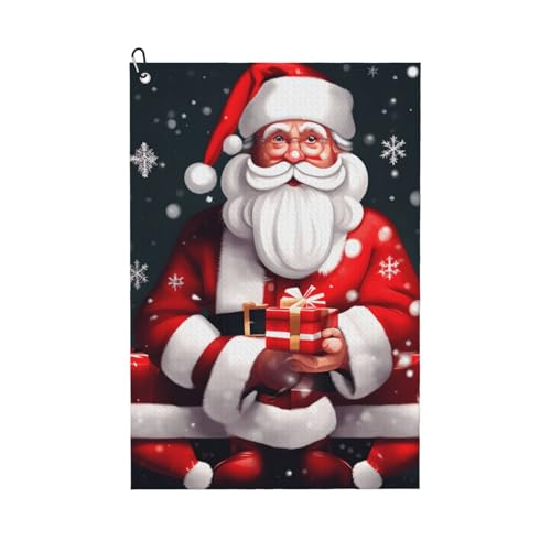 ZHAOLQ Golf-Handtuch mit Weihnachtsmann-Aufdruck, schnell trocknend, Schweißhandtücher, Outdoor, Sport, Yoga, Strand, Fitnessstudio, Reisen, Herren und Damen ZHAOLQ Golf-Handtuch mit Weihnachtsmann-Aufdruck, schnell trocknend, Schweißhandtücher, Outdoor, Sport, Yoga, Strand, Fitnessstudio, Reisen, Herren und Damen von ZHAOLQ