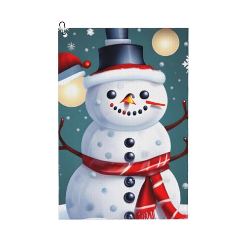 ZHAOLQ Golf-Handtuch mit Weihnachtsmotiv und Schneemann-Aufdruck, schnelltrocknend, Schweißhandtücher, Outdoor-Sport, Yoga, Strand, Fitnessstudio, Reisen, Herren und Damen ZHAOLQ Golf-Handtuch mit Weihnachtsmotiv und Schneemann-Aufdruck, schnelltrocknend, Schweißhandtücher, Outdoor-Sport, Yoga, Strand, Fitnessstudio, Reisen, Herren und Damen von ZHAOLQ