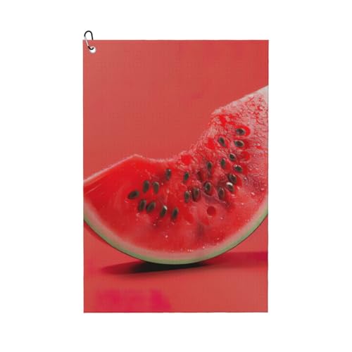 ZHAOLQ Golf-Handtuch mit rotem Wassermelonen-Druck, schnell trocknend, Schweißhandtücher, Outdoor, Sport, Yoga, Strand, Fitnessstudio, Reisen, Herren und Damen ZHAOLQ Golf-Handtuch mit rotem Wassermelonen-Druck, schnell trocknend, Schweißhandtücher, Outdoor, Sport, Yoga, Strand, Fitnessstudio, Reisen, Herren und Damen von ZHAOLQ
