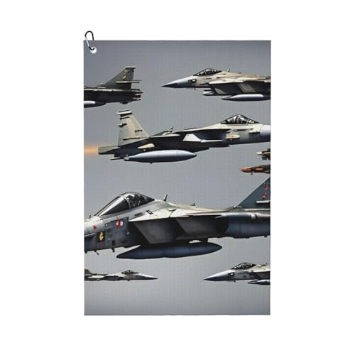 ZHAOLQ Golfhandtuch mit Flugzeug-Motiv "Fighter Jets", schnelltrocknend, Schweißhandtücher, Outdoor-Sport, Yoga, Strand, Fitnessstudio, Reisen, Herren und Damen ZHAOLQ Golfhandtuch mit Flugzeug-Motiv "Fighter Jets", schnelltrocknend, Schweißhandtücher, Outdoor-Sport, Yoga, Strand, Fitnessstudio, Reisen, Herren und Damen von ZHAOLQ