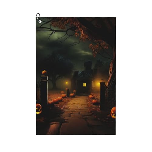 ZHAOLQ Gruseliges Golf-Handtuch mit Halloween-Druck, schnell trocknend, Schweißhandtücher, Outdoor-Sport, Yoga, Strand, Fitnessstudio, Reisen, Herren und Damen ZHAOLQ Gruseliges Golf-Handtuch mit Halloween-Druck, schnell trocknend, Schweißhandtücher, Outdoor-Sport, Yoga, Strand, Fitnessstudio, Reisen, Herren und Damen von ZHAOLQ