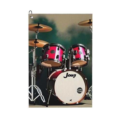 ZHAOLQ Jazz Drum Print Golf-Handtuch, schnell trocknend, Schweißhandtücher, Outdoor, Sport, Yoga, Strand, Fitnessstudio, Reisen, Männer und Frauen ZHAOLQ Jazz Drum Print Golf-Handtuch, schnell trocknend, Schweißhandtücher, Outdoor, Sport, Yoga, Strand, Fitnessstudio, Reisen, Männer und Frauen von ZHAOLQ