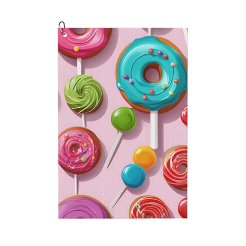 ZHAOLQ Sweet Lollipop Cupcake Donut Print Golf Towel Quick Dry Sweat Towels Outdoor Sports Yoga Beach Gym Travel Men Women ZHAOLQ Sweet Lollipop Cupcake Donut Print Golf Towel Quick Dry Sweat Towels Outdoor Sports Yoga Beach Gym Travel Men Women von ZHAOLQ