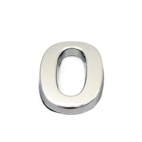 Hausnummer 0123456789 Türnummer Modernes Schild Hausnummer Hoteltür Adresse Ziffern Aufkleber Schild Kunststoff Silber Farbe(0,5cm) von ZHAOQIN