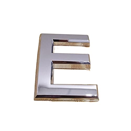 Hausnummer 3,5 cm/5 cm/7 cm/10 cm 0123456789 Moderne Silberplakette Hausnummer Hotel Türnummer Adresse Ziffern Aufkleber Schild Kunststoff(Letter E,7cm) von ZHAOQIN