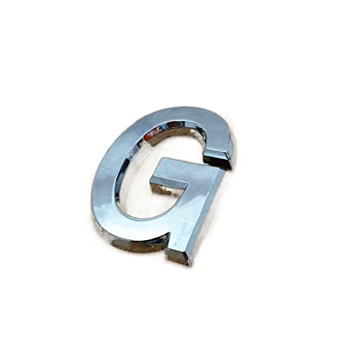 Hausnummer 3,5 cm/5 cm/7 cm/10 cm 0123456789 Moderne Silberplakette Hausnummer Hotel Türnummer Adresse Ziffern Aufkleber Schild Kunststoff(Letter G,5cm) von ZHAOQIN