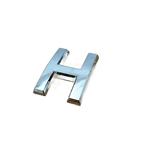 Hausnummer 3,5 cm/5 cm/7 cm/10 cm 0123456789 Moderne Silberplakette Hausnummer Hotel Türnummer Adresse Ziffern Aufkleber Schild Kunststoff(Letter H,5cm) von ZHAOQIN