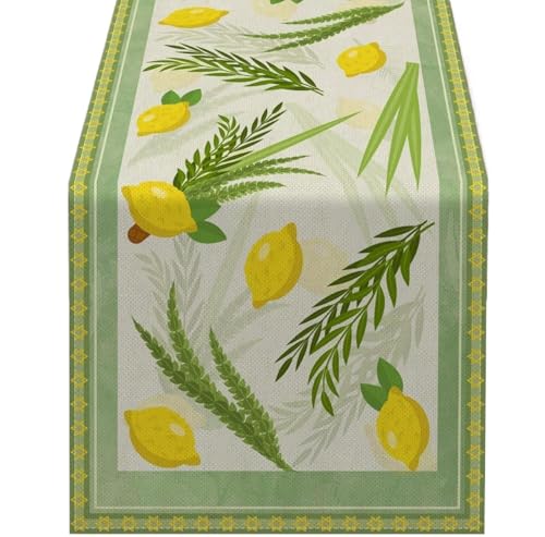 Tischläufer Modern Tischläufer aus Leinen, for Zuhause, Party-Zubehör, Dekoration, waschbar, for Küche, Esszimmer, Tischdekoration(200x33cm 78.7x13inch) von ZHAOQIN