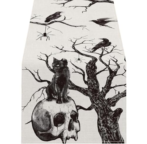 Tischläufer Modern Tischläufer mit Baumzweigen, for Urlaub, Küche, Esszimmer, Zuhause, drinnen und draußen, Party-Dekoration(200x33cm 78x13inch) von ZHAOQIN