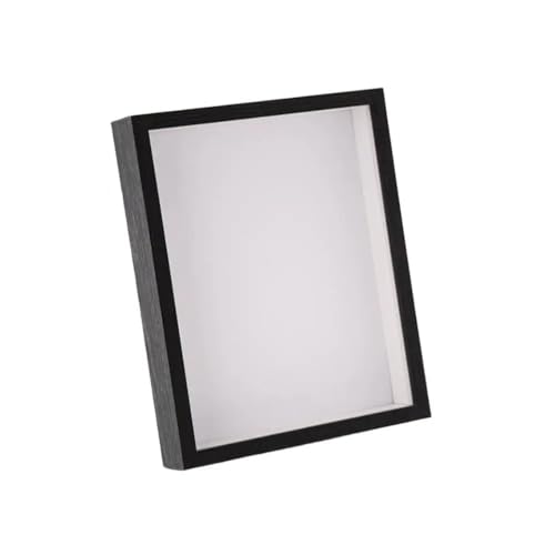 ZHAOQIN Bilderrahmen 1PC Shadow Box Rahmen Fotorahmen for getrocknete Blumen rechteckige Glasvitrine for Flora Ticket Crafts(Black-6 x 8 inch) von ZHAOQIN