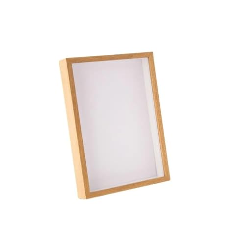 ZHAOQIN Bilderrahmen 1PC Shadow Box Rahmen Fotorahmen for getrocknete Blumen rechteckige Glasvitrine for Flora Ticket Crafts(Wood-5 x 7 inch) von ZHAOQIN