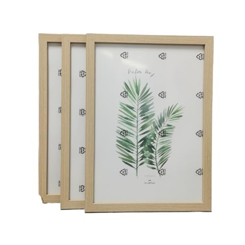 ZHAOQIN Bilderrahmen 3 Stück Holz-Fotorahmen for die Bilderwand 10 x 15 15 x 20 20 x 25 A4 Bilderrahmenständer for Bilder Fotodekor Gedenkgeschenk(Wood Frame,10X15cm 4X6in) von ZHAOQIN