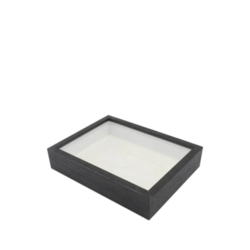 ZHAOQIN Bilderrahmen Fotorahmen Holz DIY Shadow Box Rahmen Getrocknete Blumen Vitrine for Blumen Tickets Dekor Bilderrahmen Tiefer Rahmen(Red,7 inch) von ZHAOQIN