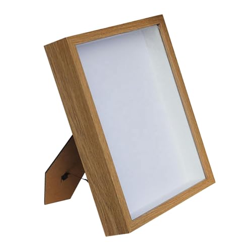 ZHAOQIN Bilderrahmen Holz Schattenbox Rahmen Dekorativer rustikaler Tischplatten-Wandbehang Schattenbox for Erinnerungsstücke Kunsthandwerk Medaillen DIY Geschenke Dekor(31) von ZHAOQIN
