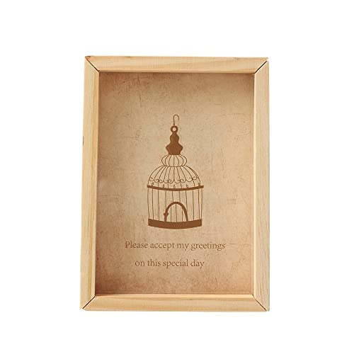 ZHAOQIN Bilderrahmen Mini Bilderrahmen Vintage Multi Decor Bilderrahmen Kunst Holz Desktop Ornament Kartenhalter Hochzeit Familie Home Decor(1) von ZHAOQIN
