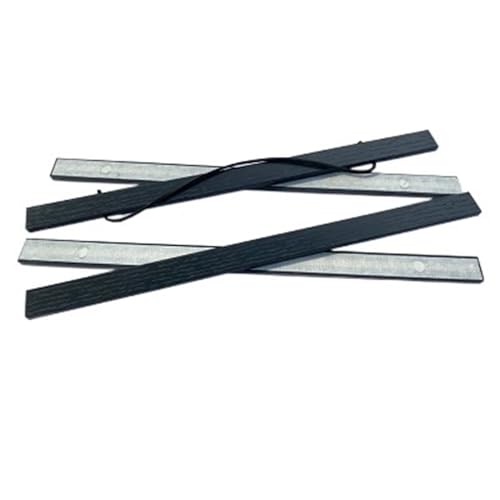 ZHAOQIN Bilderrahmen Natürlicher magnetischer Holzrahmen Poster Aufhänger Fotorahmen Poster und Drucke Weißes Holz Wandbehang Wandmalerei Home Room Decor(Black MDF Hanger,50 cm Long) von ZHAOQIN