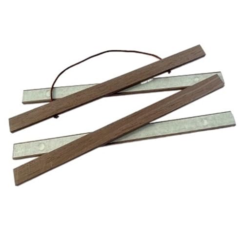 ZHAOQIN Bilderrahmen Natürlicher magnetischer Holzrahmen Poster Aufhänger Fotorahmen Poster und Drucke Weißes Holz Wandbehang Wandmalerei Home Room Decor(Black Walnut MDF,30 cm Long) von ZHAOQIN