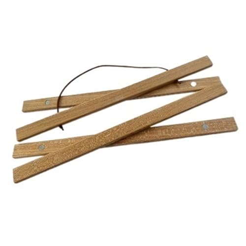 ZHAOQIN Bilderrahmen Natürlicher magnetischer Holzrahmen Poster Aufhänger Fotorahmen Poster und Drucke Weißes Holz Wandbehang Wandmalerei Home Room Decor(Teak Wood Hanger,40 cm Long) von ZHAOQIN