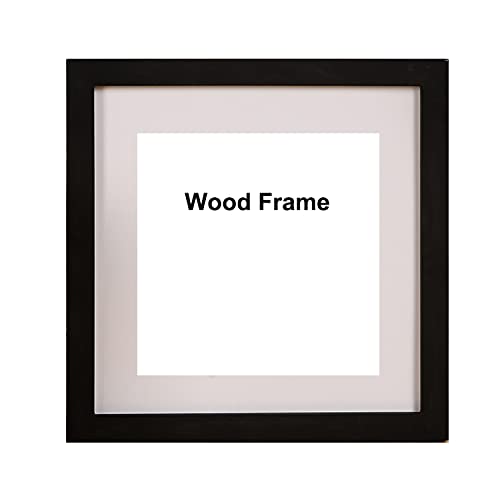 ZHAOQIN Bilderrahmen Quadratischer Bilderrahmen 30 x 30 35 x 35 cm inklusive Poster-Fotorahmen for Aufhängen an der Wand(Black Frame,5inch 12.5X12.5cm) von ZHAOQIN