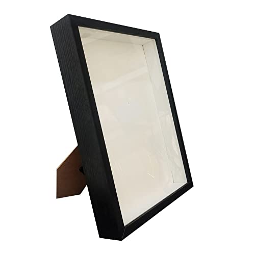 ZHAOQIN Bilderrahmen Shadow Box Frames Bouquet Display Flower Case Tiefe 3 cm Hölzerner Bilderrahmen for Präsentieren von dreidimensionalen Geschenken(Black Frame,20X20cm) von ZHAOQIN