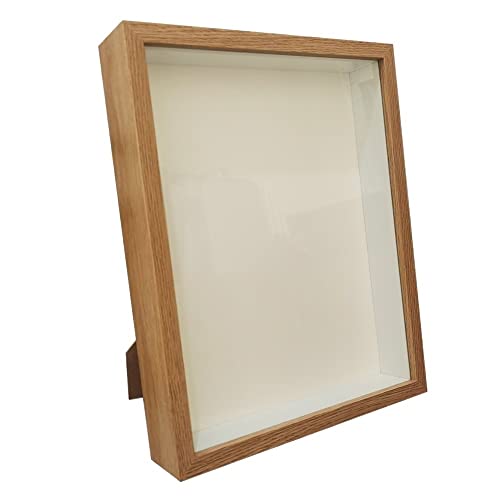 ZHAOQIN Bilderrahmen Shadow Box Frames Bouquet Display Flower Case Tiefe 3 cm Hölzerner Bilderrahmen for Präsentieren von dreidimensionalen Geschenken(Wood Color Frame,15X20cm 8inch) von ZHAOQIN