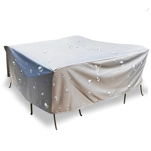 ZHAOQIN GartenmöBel Abdeckung Abdeckung for Gartenmöbel-Set, wasserdicht, Regen, Schnee, Staub, Winddicht, UV-Schutz, Oxford-Stoff, for Garten, Rasen, Terrasse, Möbel-Set(242x162x100cm) von ZHAOQIN