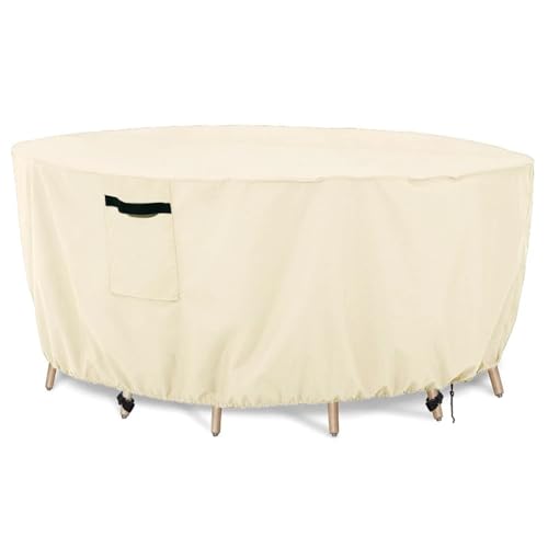 ZHAOQIN GartenmöBel Abdeckung Outdoor Runde Tisch Stuhl Set Abdeckung for Gartenmöbel wasserdichte Oxford Sofa Schützen Regen Schnee Staub Abdeckung(204x60cm) von ZHAOQIN